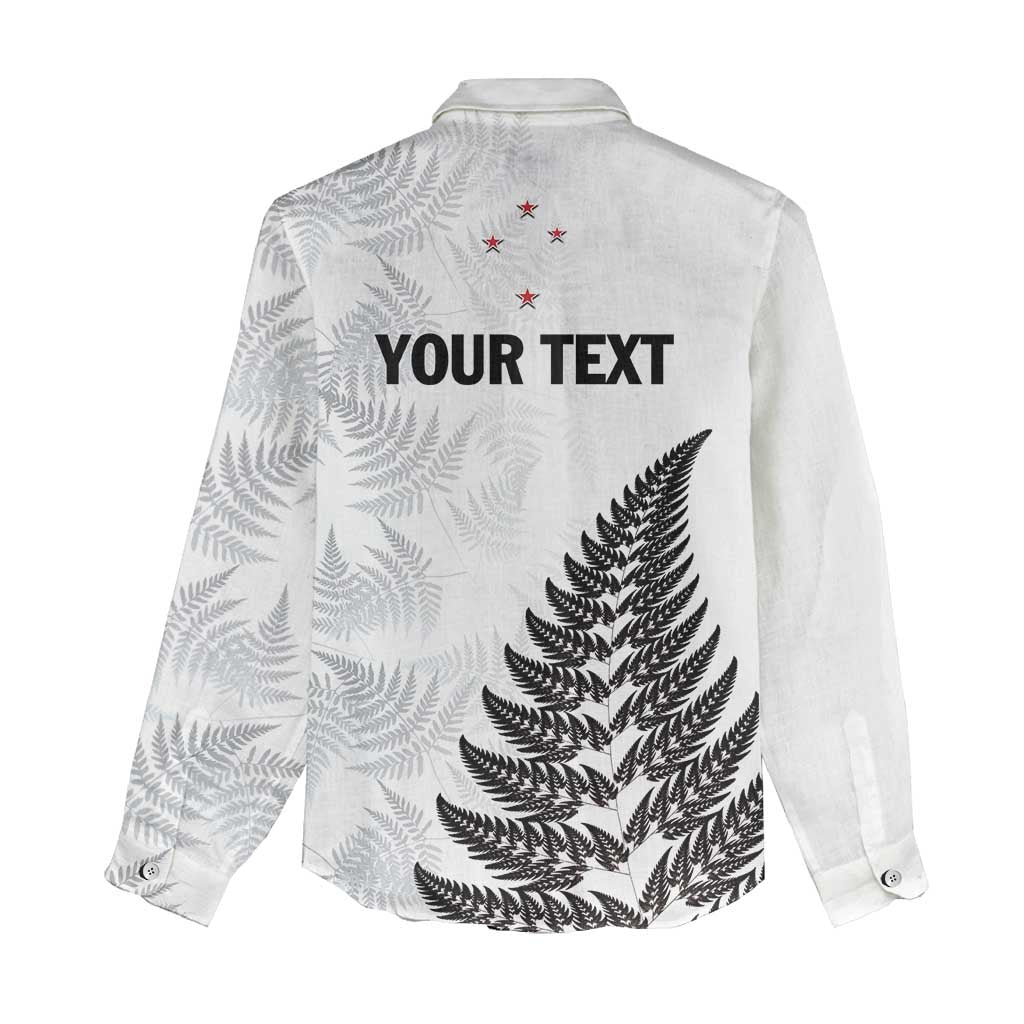 Personalised New Zealand 2025 Archery Women Casual Shirt Aotearoa Silver Arrows White LT01 - Polynesian Pride