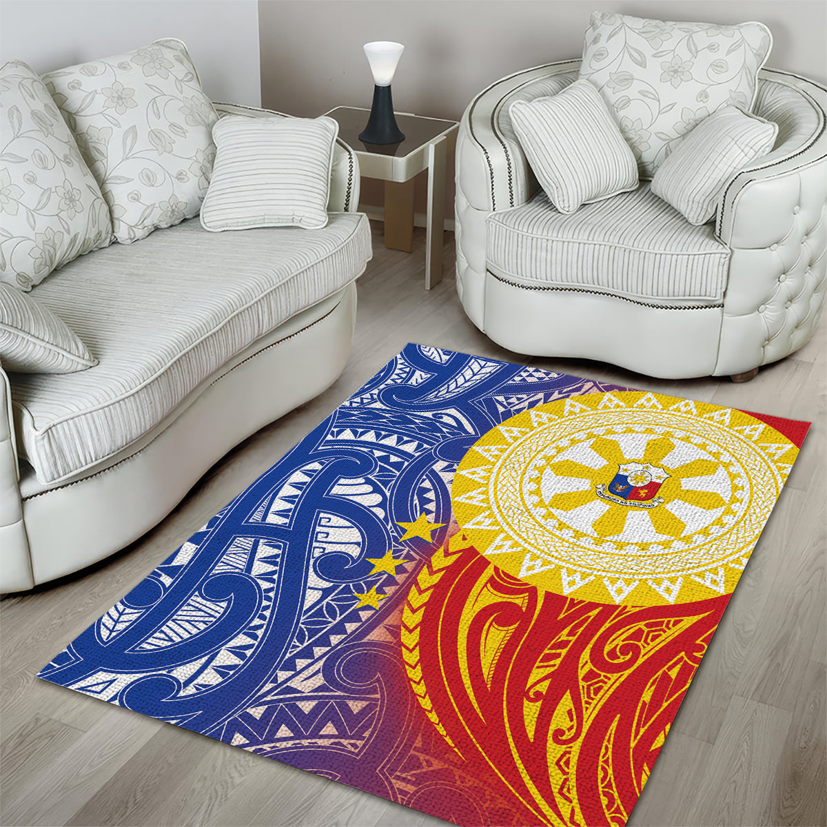 Philippines Area Rug Pilipinas Polynesian Pattern