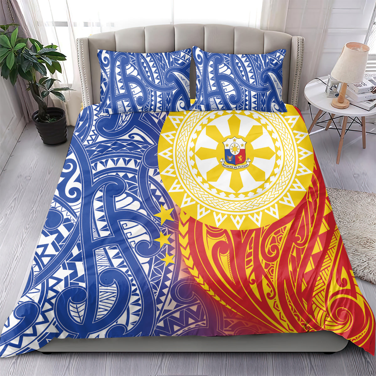 Philippines Bedding Set Pilipinas Polynesian Pattern