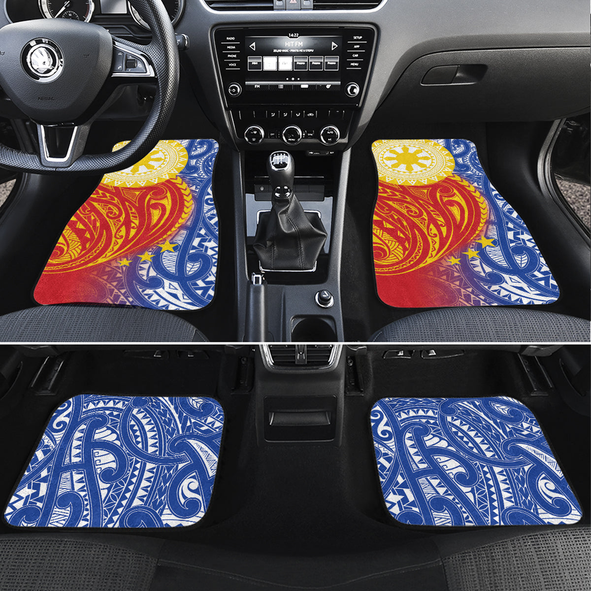 Philippines Car Mats Pilipinas Polynesian Pattern