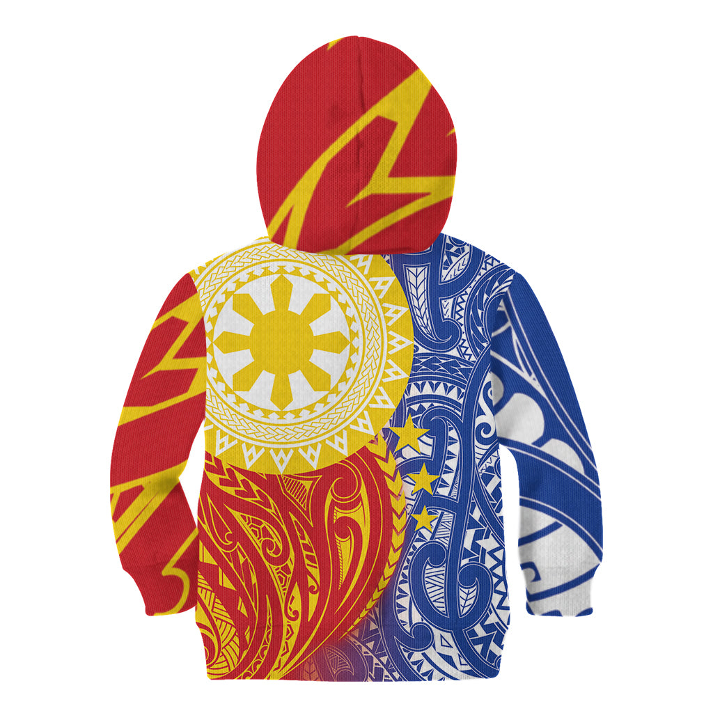 Philippines Kid Hoodie Pilipinas Polynesian Pattern