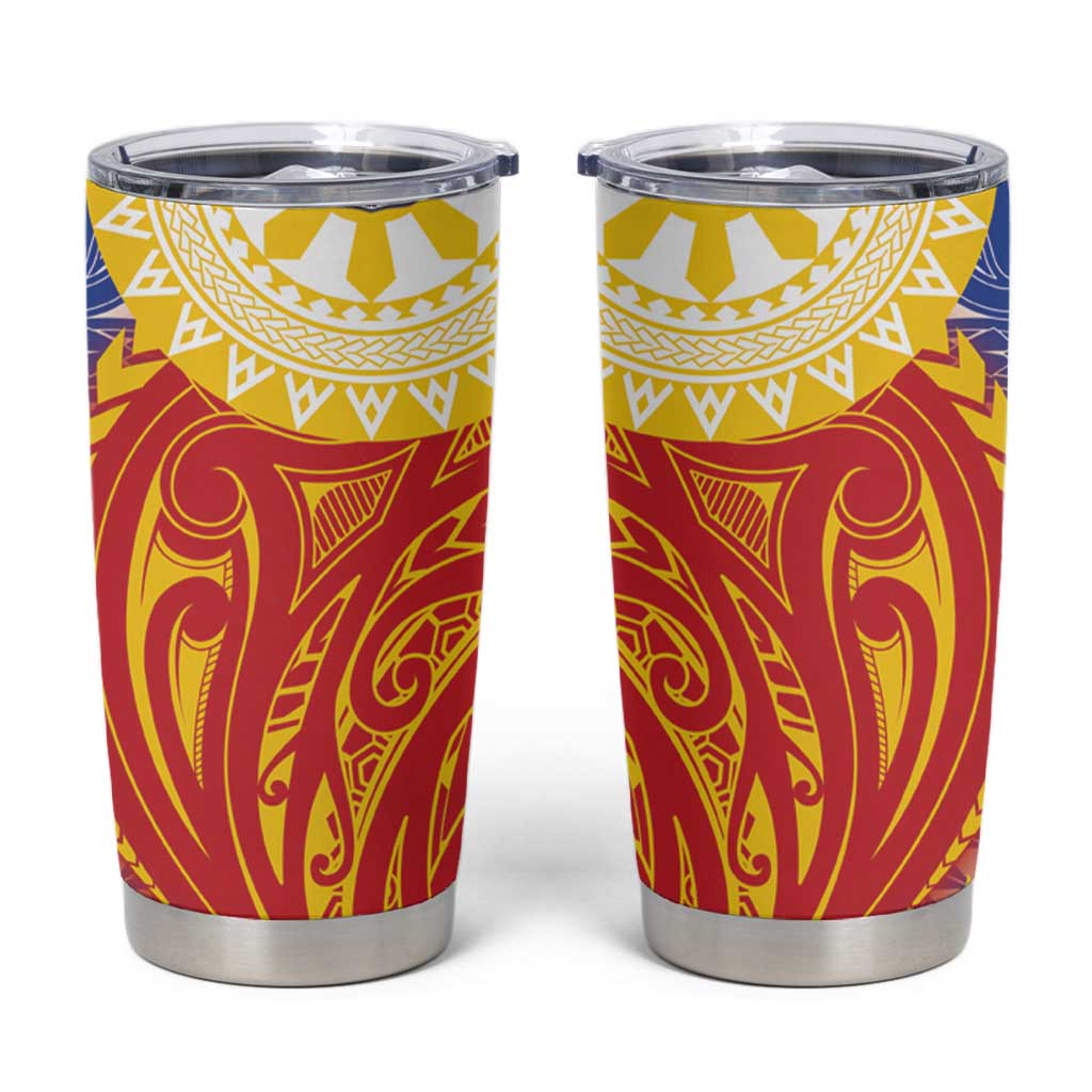 Philippines Tumbler Cup Pilipinas Polynesian Pattern