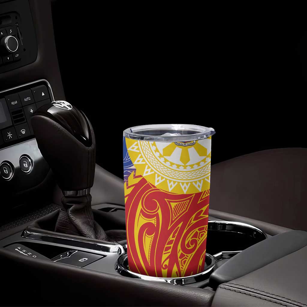 Philippines Tumbler Cup Pilipinas Polynesian Pattern