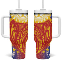 Philippines Tumbler With Handle Pilipinas Polynesian Pattern