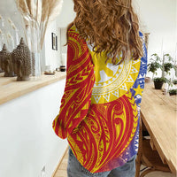 Philippines Women Casual Shirt Pilipinas Polynesian Pattern LT01 - Polynesian Pride