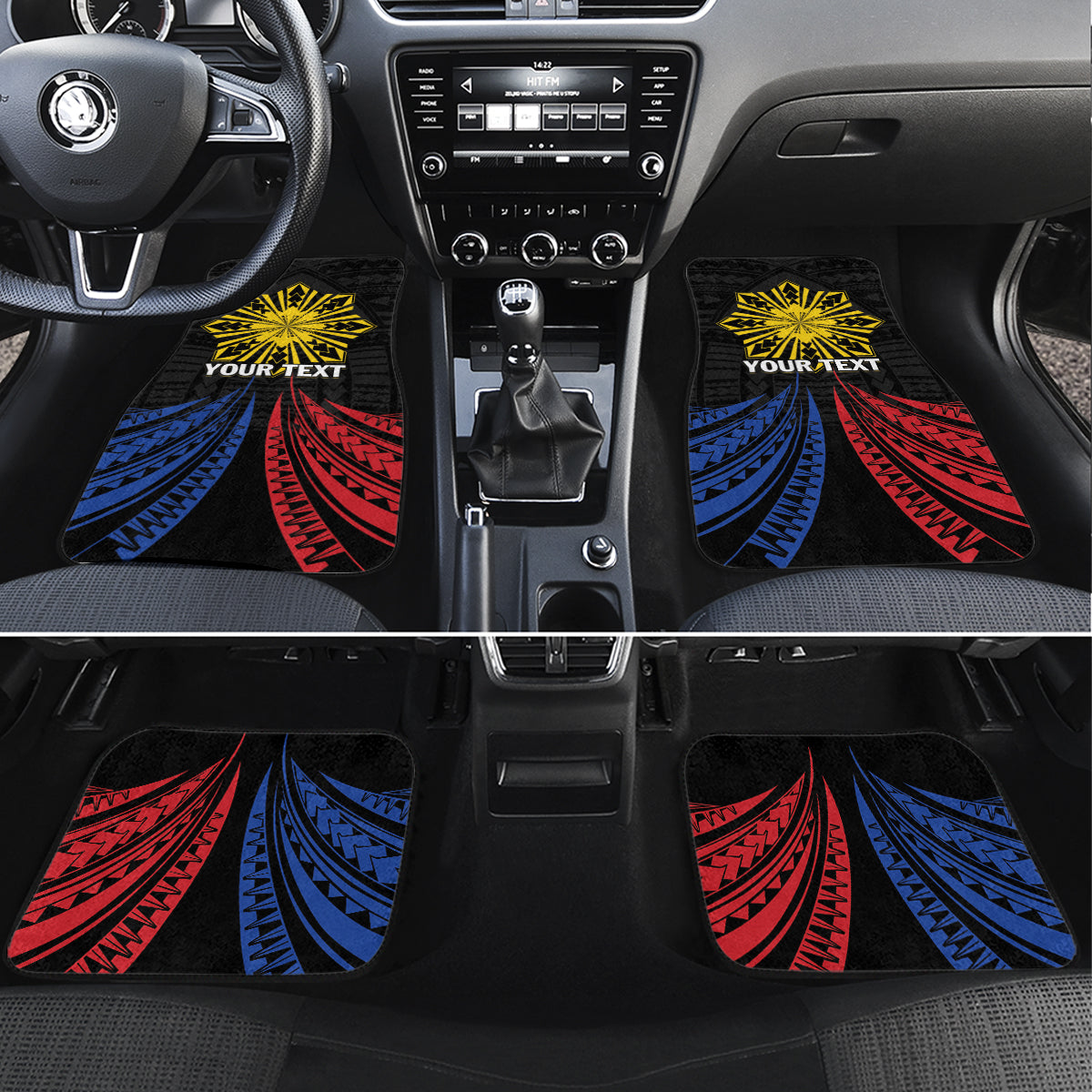 Philippines Independence Day Car Mats Filipino 126th Anniversary Sun Tattoo