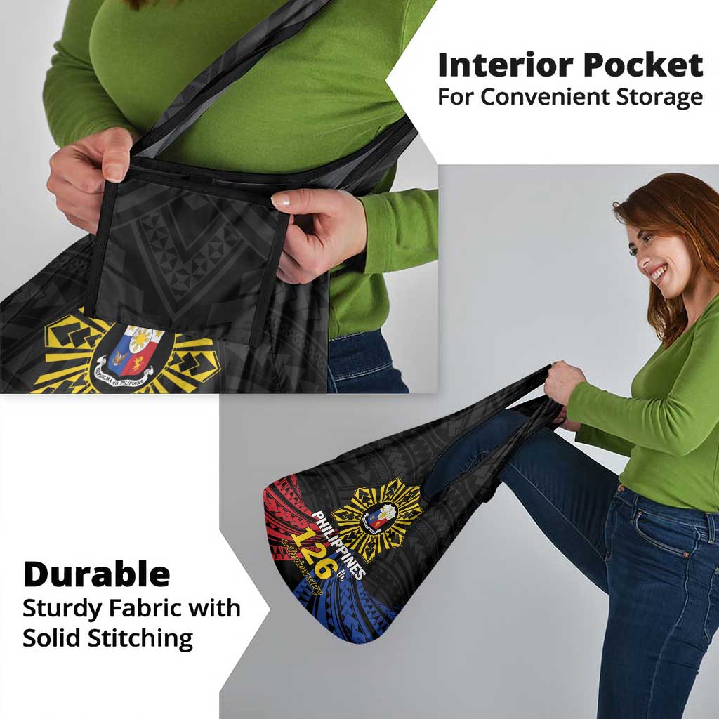 Philippines Independence Day Grocery Bag Filipino 126th Anniversary Sun Tattoo