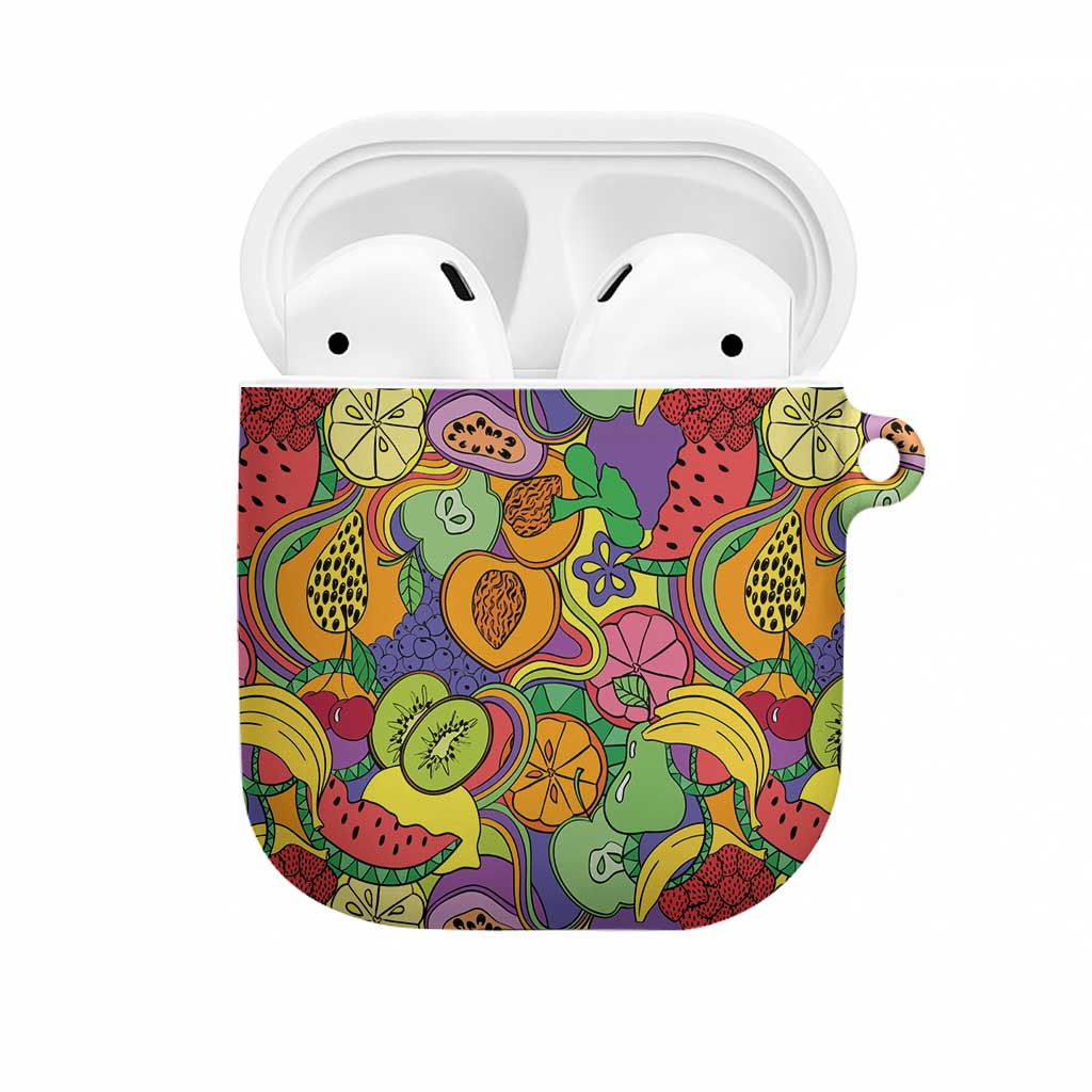 Hawaii Fruits Hippie Style AirPods Case Vibrant Colorful LT01 Multicolor - Polynesian Pride
