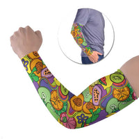 Hawaii Fruits Hippie Style Arm Sleeves Vibrant Colorful LT01 Set of 2 Multicolor - Polynesian Pride