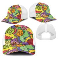 Hawaii Fruits Hippie Style Baseball Net Cap Vibrant Colorful LT01 - Polynesian Pride