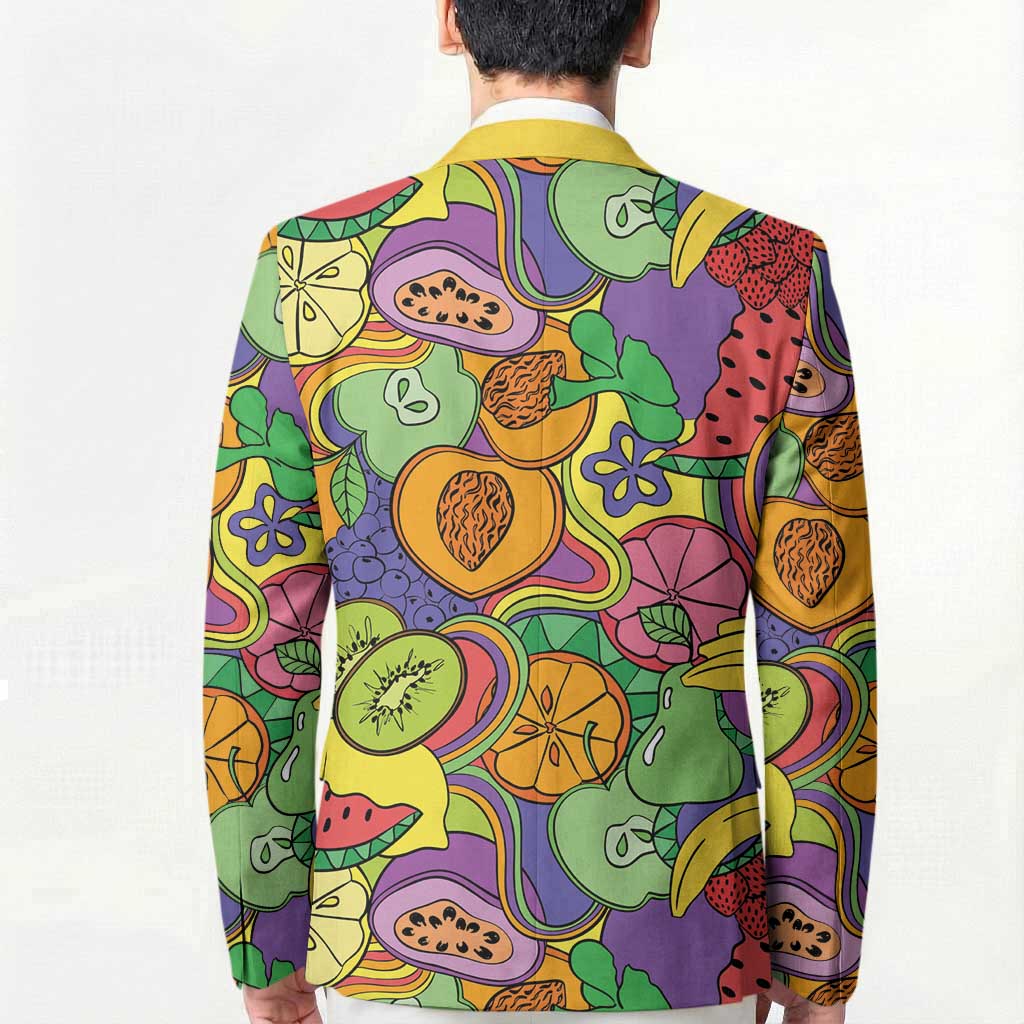 Hawaii Fruits Hippie Style Blazer Vibrant Colorful LT01 - Polynesian Pride