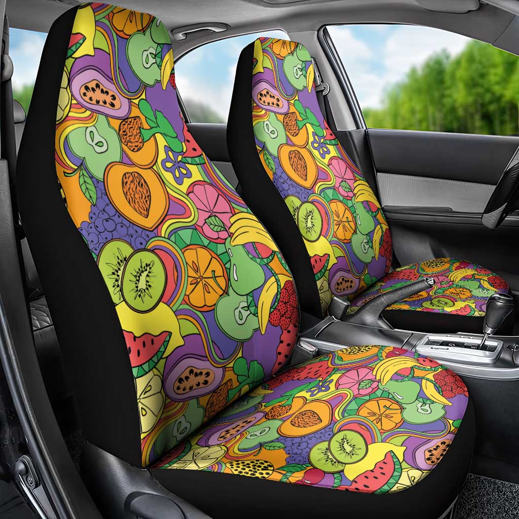 Hawaii Fruits Hippie Style Car Seat Cover Vibrant Colorful LT01 - Polynesian Pride