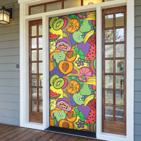 Hawaii Fruits Hippie Style Door Cover Vibrant Colorful LT01 - Polynesian Pride