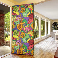 Hawaii Fruits Hippie Style Door Cover Vibrant Colorful LT01 - Polynesian Pride