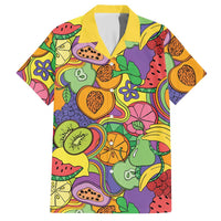 Hawaii Fruits Hippie Style Hawaiian Shirt Vibrant Colorful LT01 Multicolor - Polynesian Pride