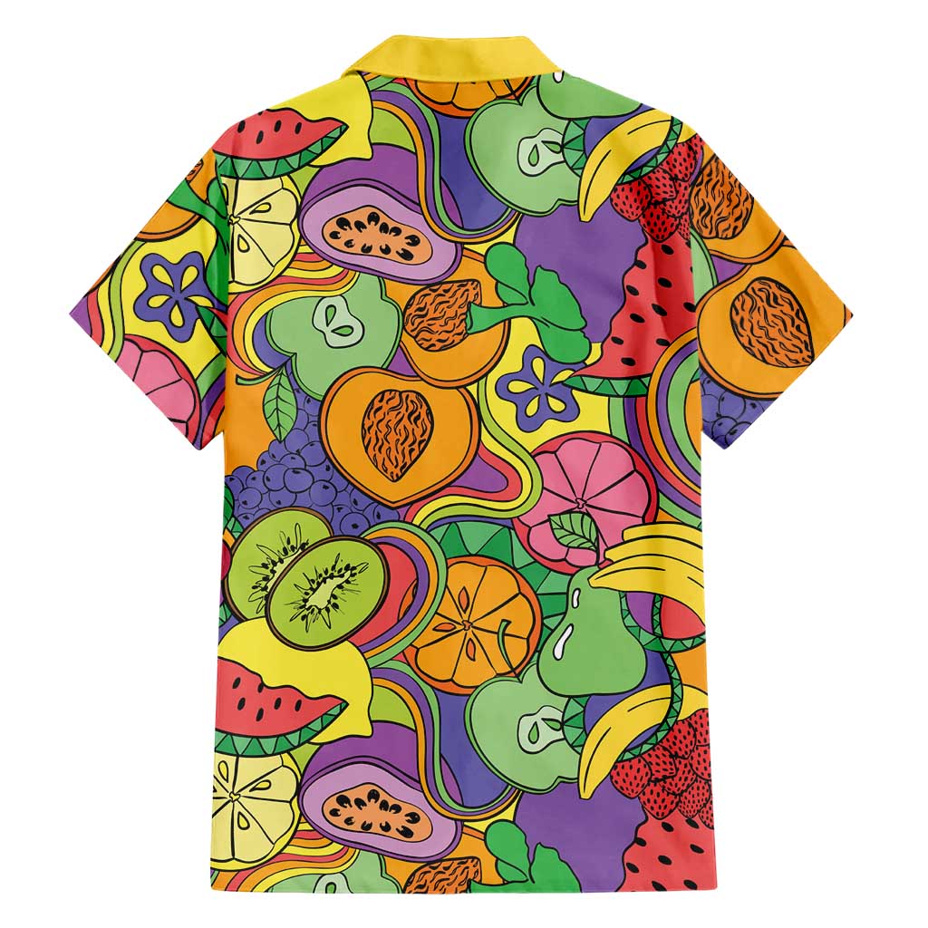 Hawaii Fruits Hippie Style Hawaiian Shirt Vibrant Colorful LT01 - Polynesian Pride