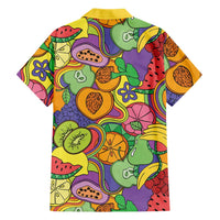Hawaii Fruits Hippie Style Hawaiian Shirt Vibrant Colorful LT01 - Polynesian Pride