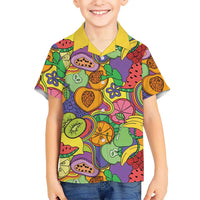 Hawaii Fruits Hippie Style Hawaiian Shirt Vibrant Colorful LT01 - Polynesian Pride