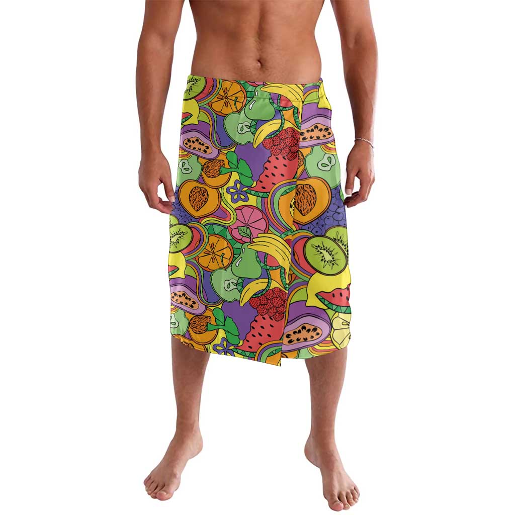 Hawaii Fruits Hippie Style Lavalava Vibrant Colorful LT01 Multicolor - Polynesian Pride