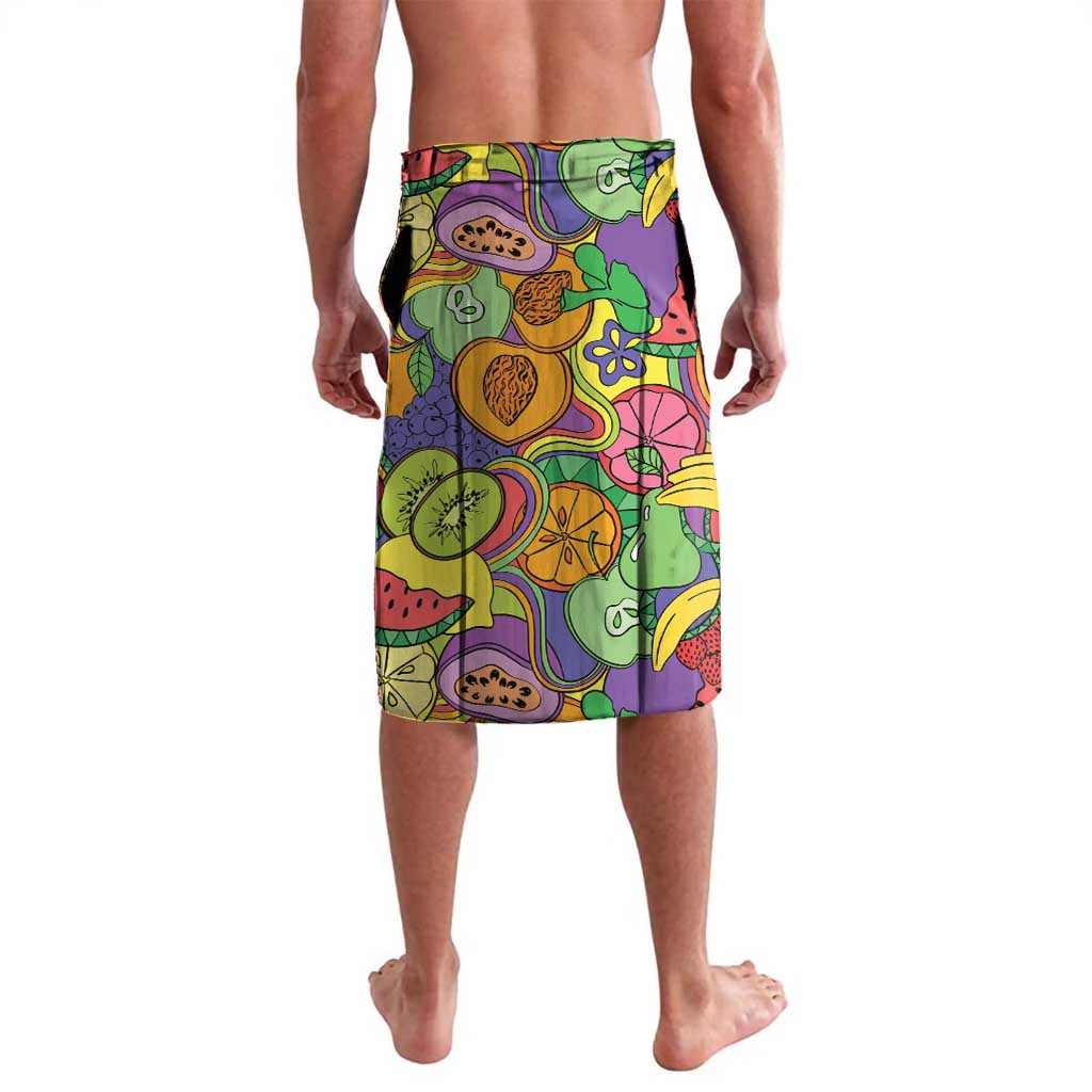 Hawaii Fruits Hippie Style Lavalava Vibrant Colorful LT01 - Polynesian Pride