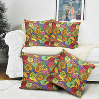 Hawaii Fruits Hippie Style Pillow Cover Vibrant Colorful LT01 - Polynesian Pride