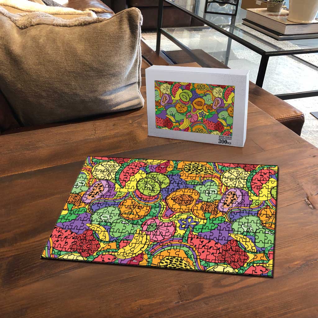 Hawaii Fruits Hippie Style Puzzle Vibrant Colorful LT01 - Polynesian Pride