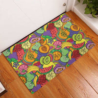 Hawaii Fruits Hippie Style Rubber Doormat Vibrant Colorful LT01 - Polynesian Pride