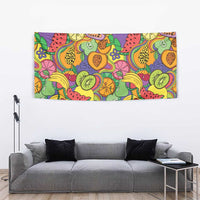 Hawaii Fruits Hippie Style Tapestry Vibrant Colorful LT01 - Polynesian Pride