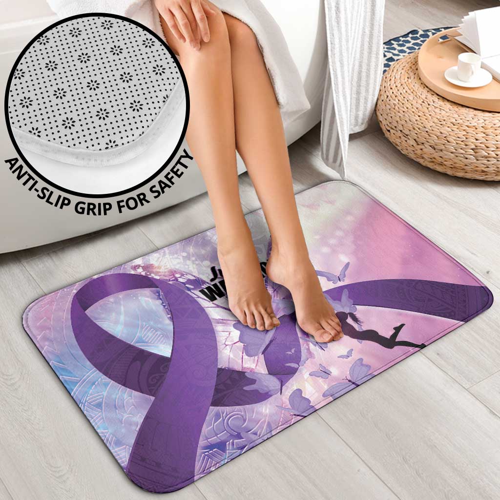 Polynesian Lupus Awareness Bathroom Set Butterfly Hologram Lupus Warrior LT01 - Polynesian Pride