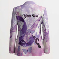 Personalized Polynesian Lupus Awareness Blazer Butterfly Hologram Lupus Warrior LT01 - Polynesian Pride