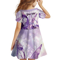 Personalized Polynesian Lupus Awareness Family Matching Off Shoulder Maxi Dress and Hawaiian Shirt Butterfly Hologram Lupus Warrior LT01 - Polynesian Pride