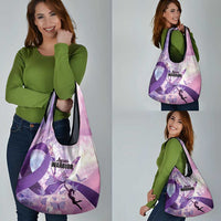 Polynesian Lupus Awareness Grocery Bag Butterfly Hologram Lupus Warrior LT01 - Polynesian Pride