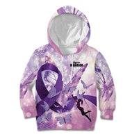 Personalized Polynesian Lupus Awareness Kid Hoodie Butterfly Hologram Lupus Warrior LT01 Hoodie Purple - Polynesian Pride