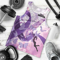 Personalized Polynesian Lupus Awareness Men Tank Top Butterfly Hologram Lupus Warrior LT01 - Polynesian Pride