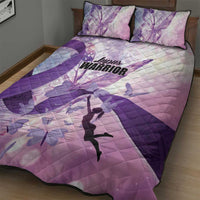 Polynesian Lupus Awareness Quilt Bed Set Butterfly Hologram Lupus Warrior LT01 - Polynesian Pride