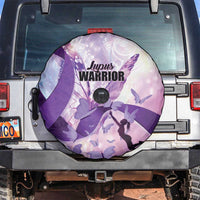 Polynesian Lupus Awareness Spare Tire Cover Butterfly Hologram Lupus Warrior LT01 Purple - Polynesian Pride