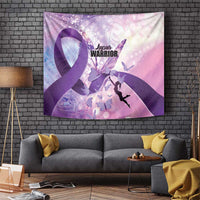 Polynesian Lupus Awareness Tapestry Butterfly Hologram Lupus Warrior LT01 Purple - Polynesian Pride