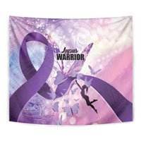 Polynesian Lupus Awareness Tapestry Butterfly Hologram Lupus Warrior LT01 - Polynesian Pride