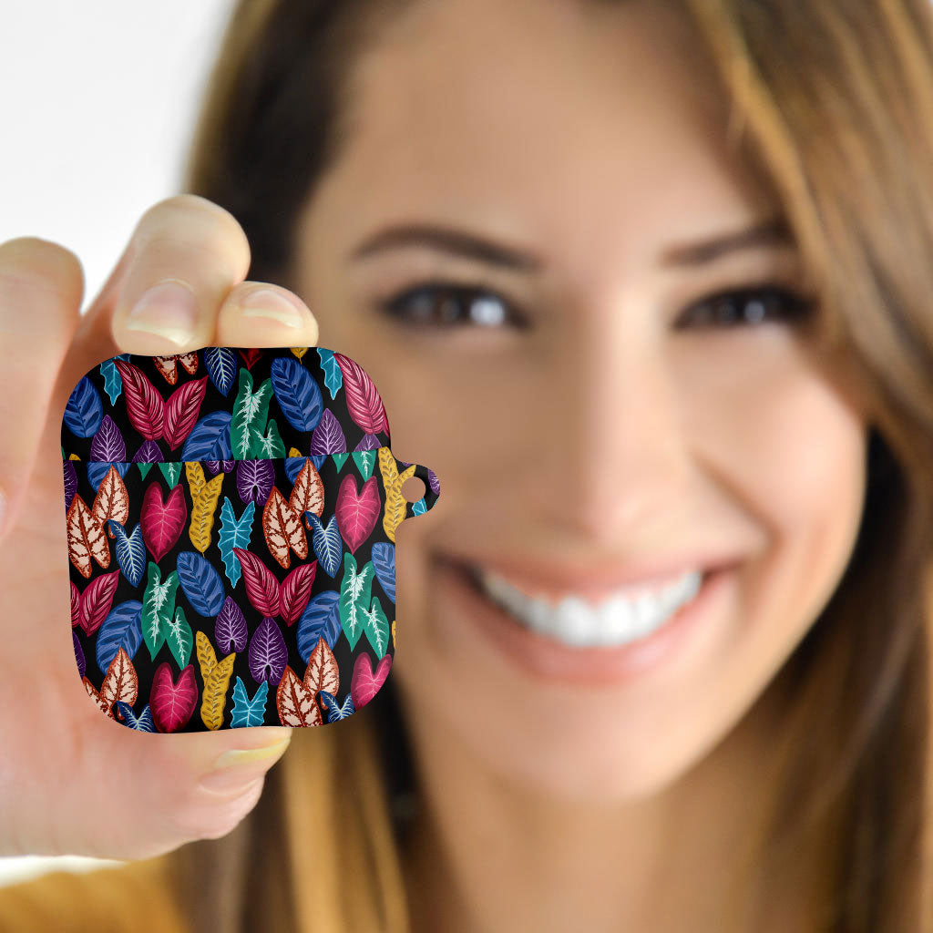 Hawaii Colorful Tropical Leaves AirPods Case LT01 - Polynesian Pride