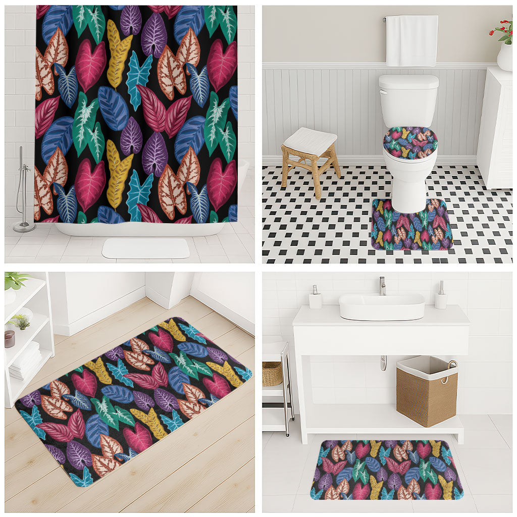 Hawaii Colorful Tropical Leaves Bathroom Set LT01 - Polynesian Pride