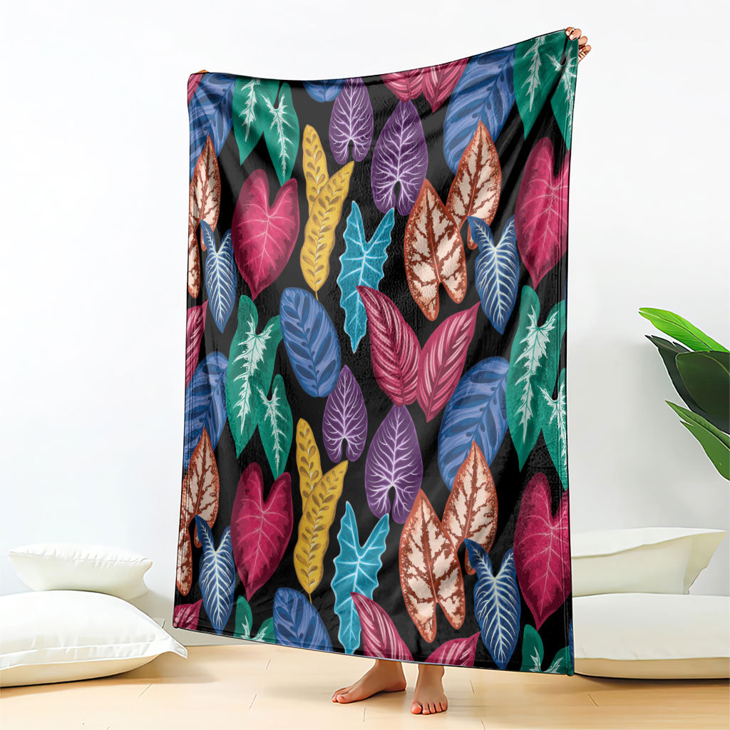 Hawaii Colorful Tropical Leaves Blanket LT01 - Polynesian Pride