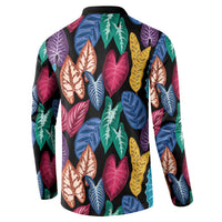 Hawaii Colorful Tropical Leaves Button Sweatshirt LT01 - Polynesian Pride