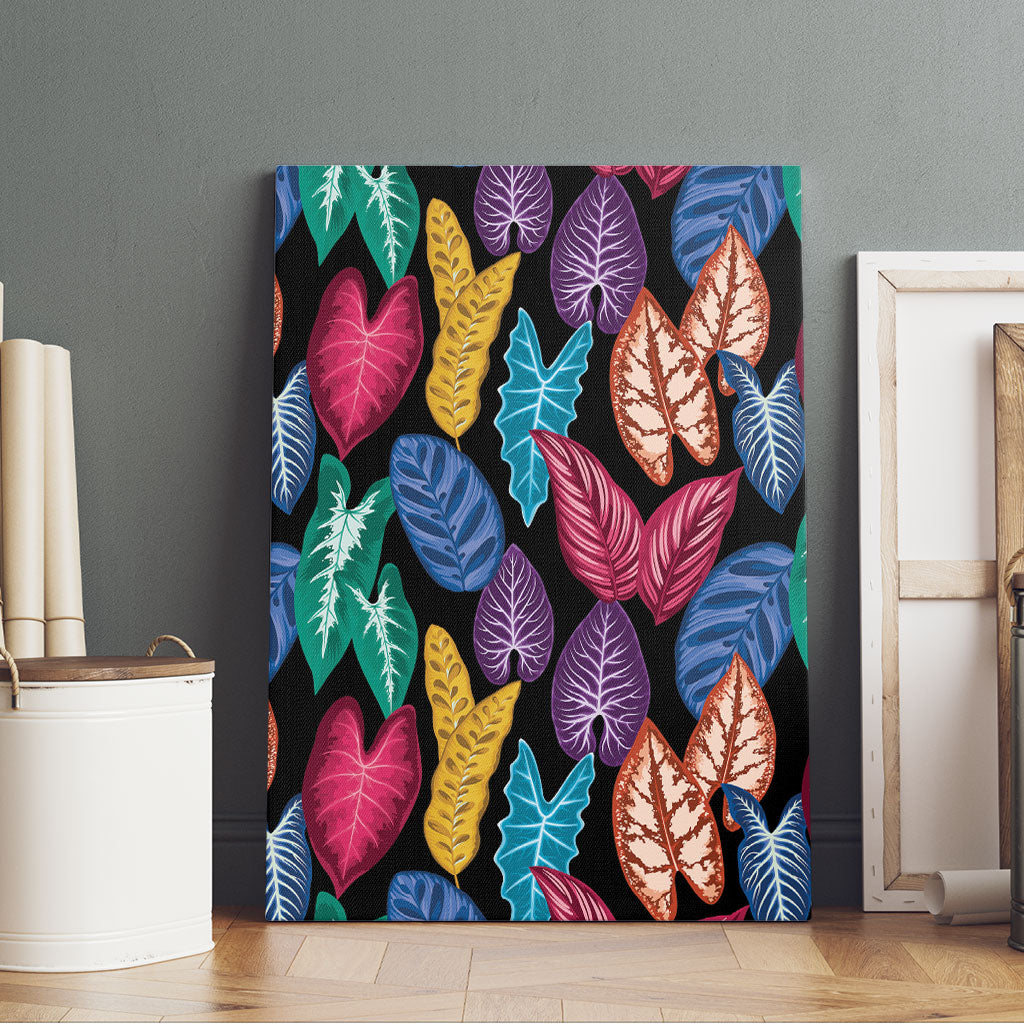 Hawaii Colorful Tropical Leaves Canvas Wall Art LT01 - Polynesian Pride
