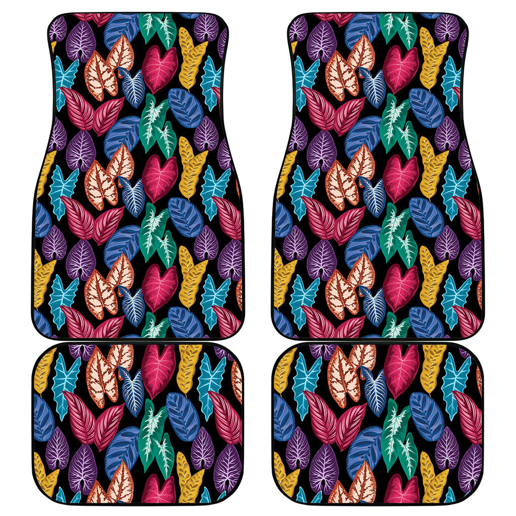 Hawaii Colorful Tropical Leaves Car Mats LT01 - Polynesian Pride