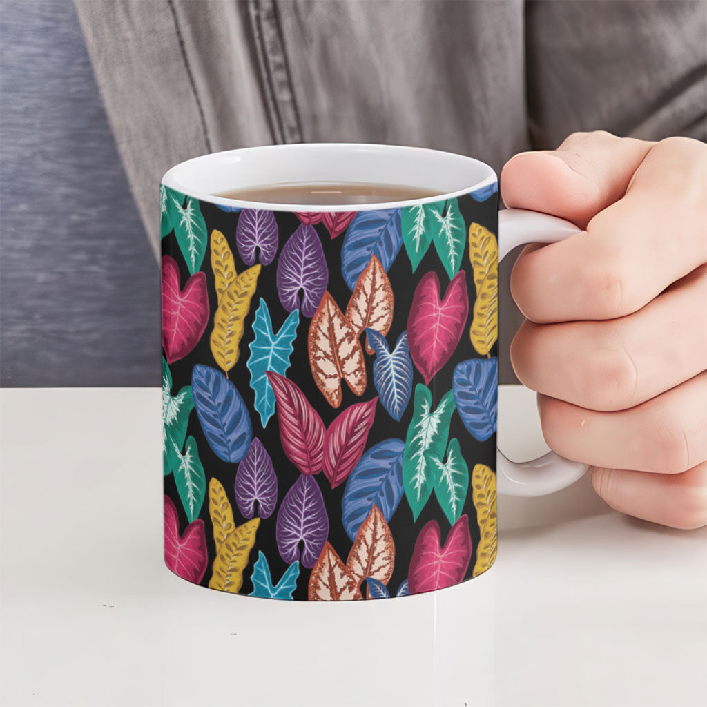 Hawaii Colorful Tropical Leaves Ceramic Mug LT01 - Polynesian Pride