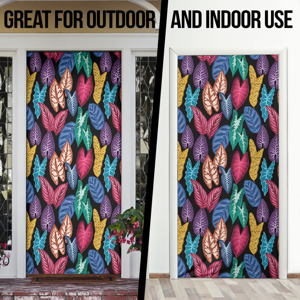 Hawaii Colorful Tropical Leaves Door Cover LT01 - Polynesian Pride