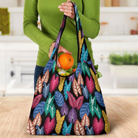 Hawaii Colorful Tropical Leaves Grocery Bag LT01 - Polynesian Pride