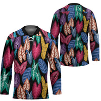 Hawaii Colorful Tropical Leaves Hockey Jersey LT01 - Polynesian Pride