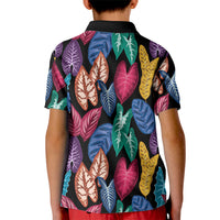 Hawaii Colorful Tropical Leaves Kid Polo Shirt LT01 - Polynesian Pride