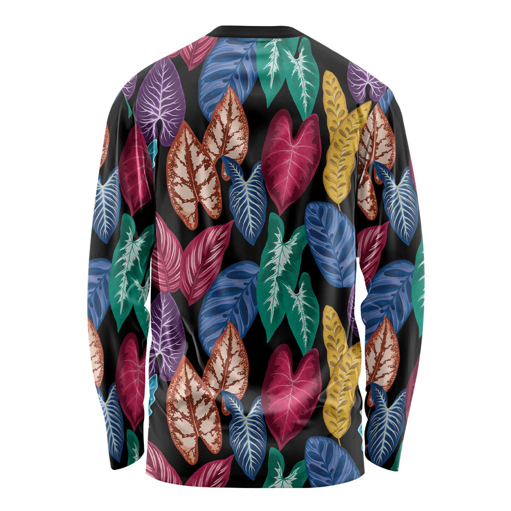 Hawaii Colorful Tropical Leaves Long Sleeve Shirt LT01 - Polynesian Pride